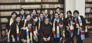 Asia Pacific Youth Choir female section with Jonathan Velasco 