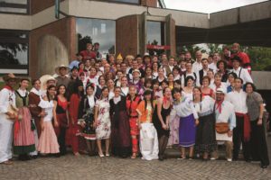 WYC singers usually sing the second part of their concert in their respective traditional costume - Marianne Grimont © NamurImage.be 