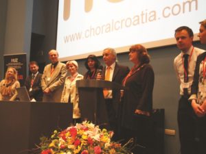 Branko Starc and the staff of ‘Ars Choralis 2012’ 