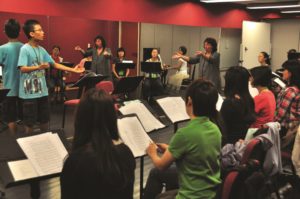 Professor Theodora Pavlovitch (Bulgaria) teaching in the Conducting Workshop 