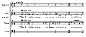 Example 1 - Beati Quorum Remissae m. 1-5