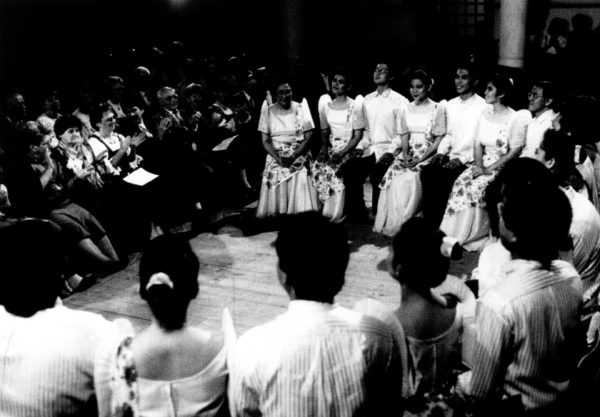 Enchanting the audience in Vaison la Romaine, 1989