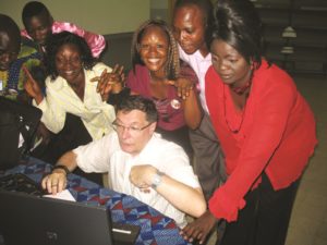 Demondtration of Musica during a conducting workshop in Kinshasa