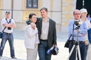 Alexander Minenkov and Olga Minenkova, conductors of the National Choir Capella of the Belarusian State University 