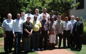 Representatives of the Norwegian Choir Association and the IFCM at a meeting in South Africa to lay the foundations for the forming of the national choir organisation, Chorisa.[1] 