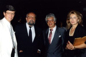 Saltzman, Penderecki, Rilling and Mrs. Penderecki 