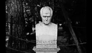 A bust of Lorenzo Perosi in the park of the Pincio in Rome