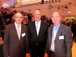 German Choral Competition team. From left to right: Helmuth Schubach, Martin Maria Krüger, Jürgen Budday - Photo: Walter Vorwerk