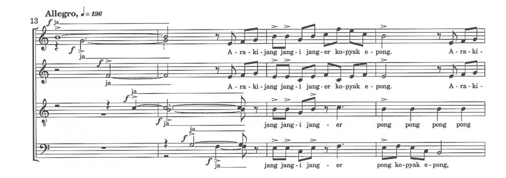 Fig.1 - Budi Susanto: Janger, mes. 13-16