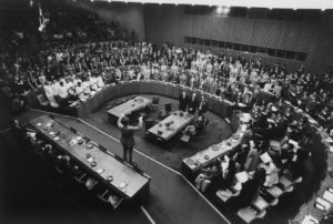 Willi Gohl conducting at the United Nations